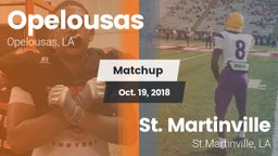Matchup: Opelousas High vs. St. Martinville  2018