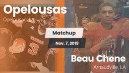 Matchup: Opelousas High vs. Beau Chene  2019