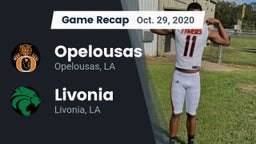 Recap: Opelousas  vs. Livonia  2020