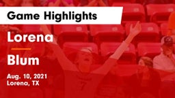 Lorena  vs Blum  Game Highlights - Aug. 10, 2021