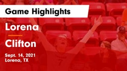 Lorena  vs Clifton  Game Highlights - Sept. 14, 2021