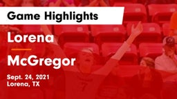 Lorena  vs McGregor  Game Highlights - Sept. 24, 2021