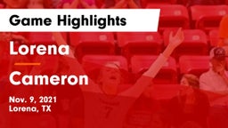 Lorena  vs Cameron Game Highlights - Nov. 9, 2021