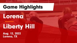 Lorena  vs Liberty Hill  Game Highlights - Aug. 12, 2022