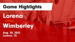 Lorena  vs Wimberley  Game Highlights - Aug. 20, 2022
