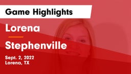 Lorena  vs Stephenville  Game Highlights - Sept. 2, 2022