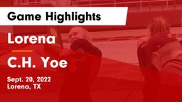 Lorena  vs C.H. Yoe  Game Highlights - Sept. 20, 2022