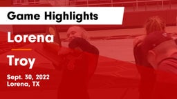 Lorena  vs Troy  Game Highlights - Sept. 30, 2022