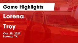 Lorena  vs Troy  Game Highlights - Oct. 25, 2022