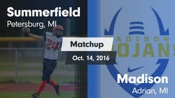 Matchup: Summerfield High vs. Madison  2016