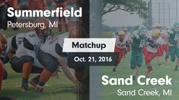 Matchup: Summerfield High vs. Sand Creek  2016