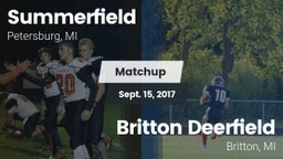 Matchup: Summerfield High vs. Britton Deerfield 2017