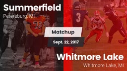 Matchup: Summerfield High vs. Whitmore Lake  2017