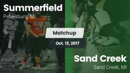 Matchup: Summerfield High vs. Sand Creek  2017