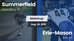 Matchup: Summerfield High vs. Erie-Mason  2018