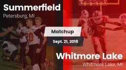 Matchup: Summerfield High vs. Whitmore Lake  2018