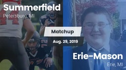 Matchup: Summerfield High vs. Erie-Mason  2019