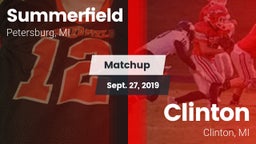 Matchup: Summerfield High vs. Clinton  2019