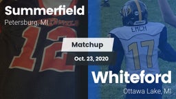 Matchup: Summerfield High vs. Whiteford  2020