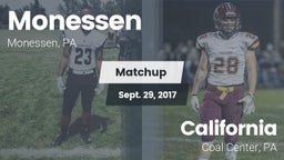 Matchup: Monessen  vs. California  2017