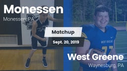 Matchup: Monessen  vs. West Greene  2019