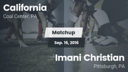 Matchup: California High vs. Imani Christian  2016