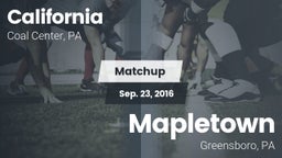 Matchup: California High vs. Mapletown  2016
