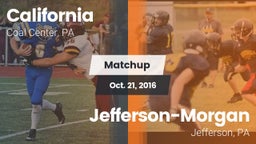 Matchup: California High vs. Jefferson-Morgan  2016