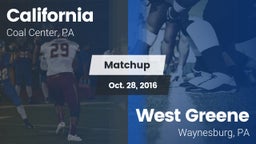 Matchup: California High vs. West Greene  2016