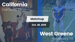 Matchup: California High vs. West Greene  2016