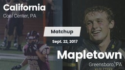 Matchup: California High vs. Mapletown  2017