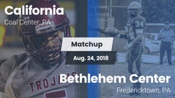 Matchup: California High vs. Bethlehem Center  2018