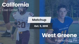Matchup: California High vs. West Greene  2018