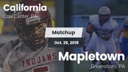 Matchup: California High vs. Mapletown  2018