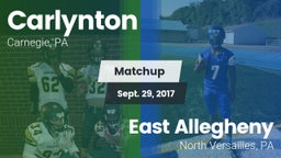 Matchup: Carlynton vs. East Allegheny  2017