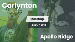 Matchup: Carlynton vs. Apollo Ridge 2018