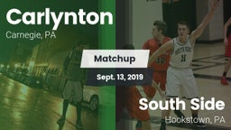 Matchup: Carlynton vs. South Side  2019