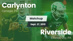 Matchup: Carlynton vs. Riverside  2019