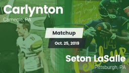 Matchup: Carlynton vs. Seton LaSalle  2019
