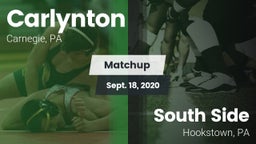 Matchup: Carlynton vs. South Side  2020