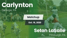 Matchup: Carlynton vs. Seton LaSalle  2020
