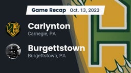 Recap: Carlynton  vs. Burgettstown  2023