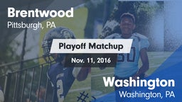 Matchup: Brentwood High vs. Washington  2016