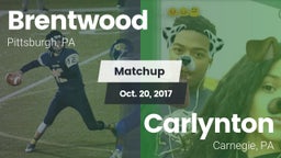 Matchup: Brentwood High vs. Carlynton  2017
