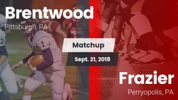 Matchup: Brentwood High vs. Frazier  2018