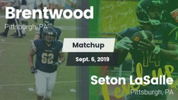 Matchup: Brentwood High vs. Seton LaSalle  2019