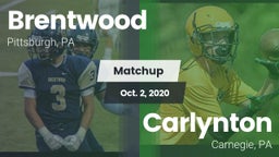 Matchup: Brentwood High vs. Carlynton  2020