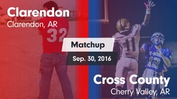 Matchup: Clarendon High vs. Cross County  2016