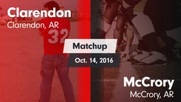 Matchup: Clarendon High vs. McCrory  2016