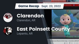 Recap: Clarendon  vs. East Poinsett County  2022
